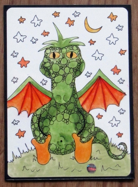 Dragon Whelp artist proof s ilustrací od Amy Webe