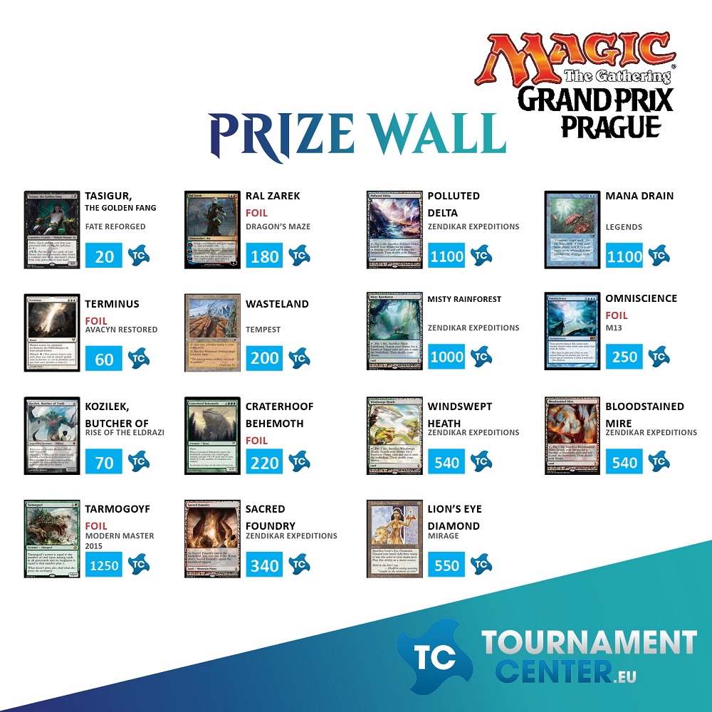 Prize Wall 2 na Side eventech na Grand Prix Praha 2016 Prize Wall 2 na Side eventech na Grand Prix Praha 2016