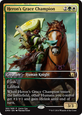 Eldritch Moon Game Day promo - Herons Grace Champion Eldritch Moon Game Day promo - Herons Grace Champion