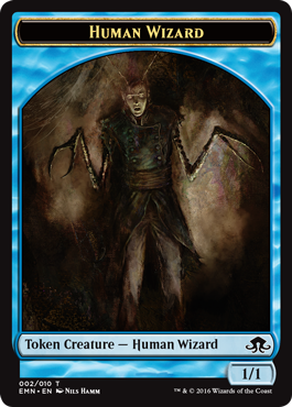 Eldritch Moon token - Human Wizard