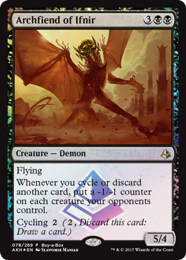 Amonkhet Buy-a-box promo Archfiend of Ifnir Amonkhet Buy-a-box promo Archfiend of Ifnir
