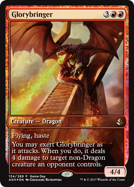 Amonkhet Game Day promo Glorybringer Amonkhet Game Day promo Glorybringer