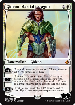 Planeswalkeři z Planeswalkers decků - Gideon Martial Paragon Planeswalkeři z Planeswalkers decků - Gideon Martial Paragon