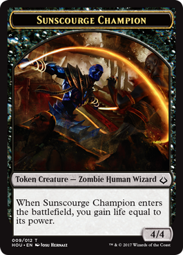 Sunscourge Champion token Sunscourge Champion token