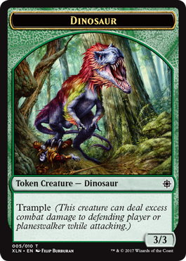 Ixalan tokens - Dinosaur token