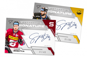 Hokejové karty české Tipsport extraligy Authentic Signature