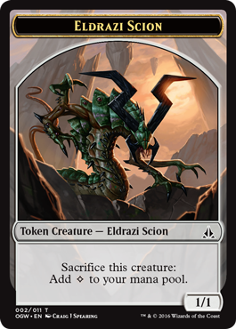 Token Eldrazi Scion 2 z Oath of the Gatewatch