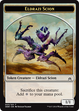 Token Eldrazi Scion 3 z Oath of the Gatewatch