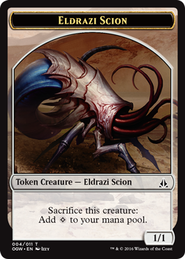 Token Eldrazi Scion 4 z Oath of the Gatewatch