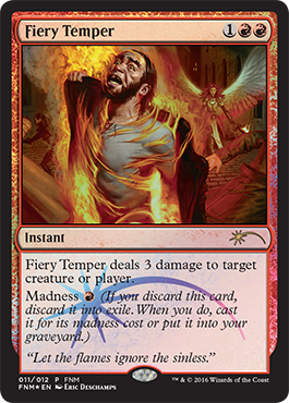 Listopadové FNM promo Fiery Temper