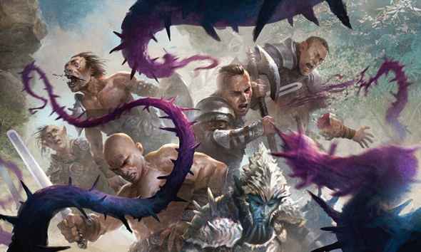 Zářijové FNM promo Flaying Tendrils - art