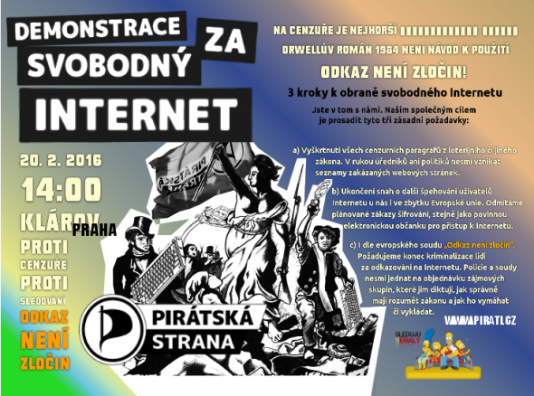 Demostrace za svobodný internet