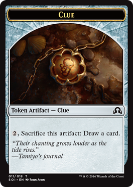 Shadows over Innistrad token - Clue 1