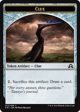 Shadows over Innistrad token - Clue 4