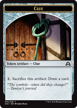 Shadows over Innistrad token - Clue 5