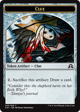 Shadows over Innistrad token - Clue 6