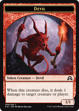 Shadows over Innistrad token - Devil