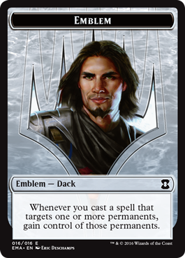 Eternal Masters token - Emblem Dack