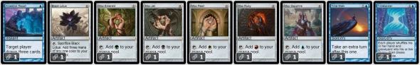 Obrázky karet Power Nine z Magic Online
