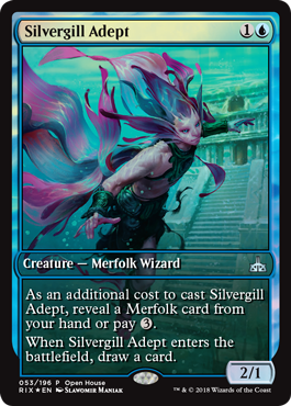 Rivals of Ixalan Open House Promo - Silvergill Adept