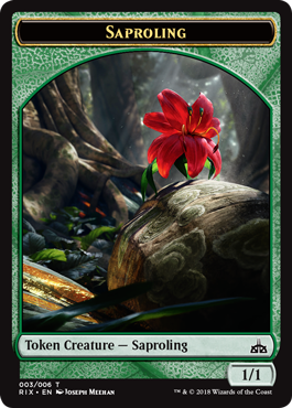 Rivals of Ixalan tokens - Saproling token