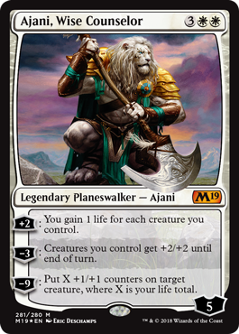 Planeswalkeři z Planeswalkers decků - Ajani, Wise Counselor