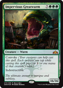 Guilds of Ravnica Buy a Box Promo - Impervious Greatwurm