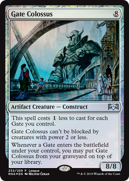 Ravnica Allegiance League Promo - Gate Colossus