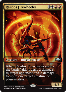 Ravnica Allegiance Open House Promo - Rakdos Firewheeler