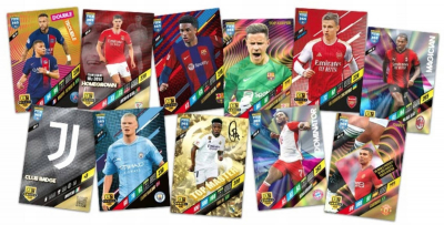 Sběratelské fotbalové karty FIFA 365 základní a speciální karty