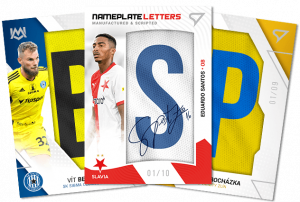 Sběratelské karty Fortuna ligy Nameplate Letters a Unique Mark