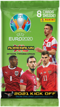 Fotbalové sběratelské karty k EURU 2020 booster pack
