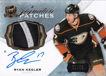 Ryan Kesler Signateru Patches hokejová karta
