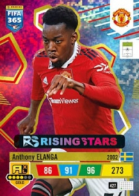 Sběratelské karty FIFA 365 Elanga Rising Stars