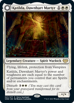 Katilda, Dawnhart Martyr karta hry Magic the Ganthering