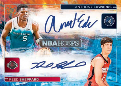 2024-25-Panini-Hoops-Basketball-Hoops-Art-Signatures Edwards a Sheppard