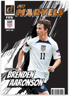 FIFA Donruss sběratelské karty Net Marvels Brenden Aaronson