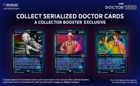 MTG Doctor Who - serializované karty
