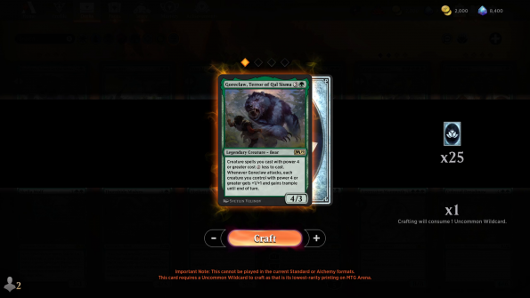 MTGA Reprints - Lowest Rarity