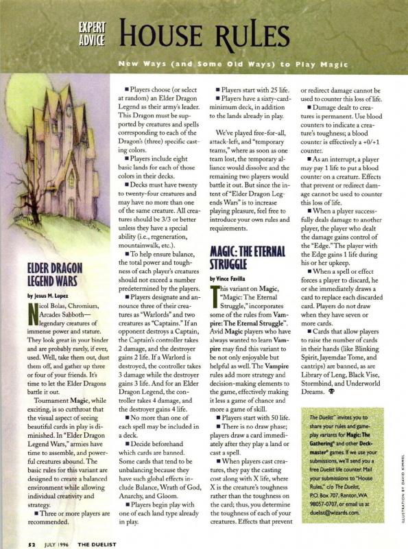 Článok z magazínu Duelist