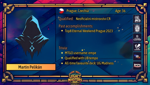 Report z European Legacy Masters 2025 profil hrace Martin Pelikan Report z European Legacy Masters 2025 profil hrace Martin Pelikan