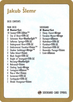 1997 decklist