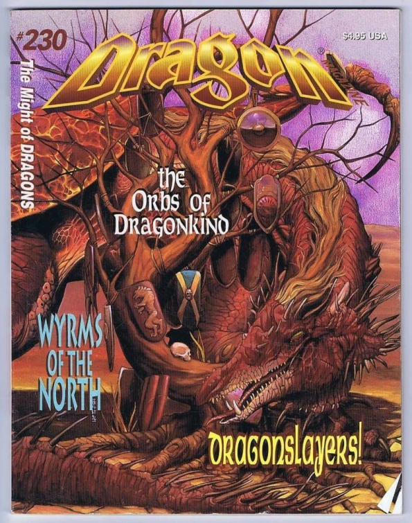 Dragon Magazine s obálkou od Randyho