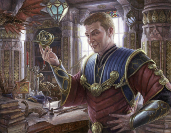 Tawnos, Urza’s Apprentice olej na gessoboarde 14x18 (2017)