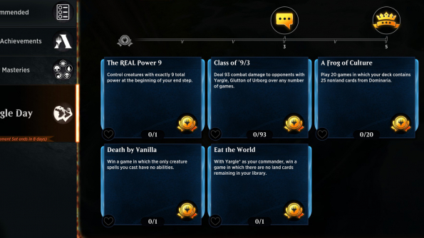 MTGA Yargle Achievements